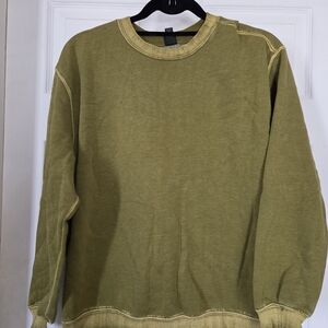 Men's Crewneck Sweater - Olive Green